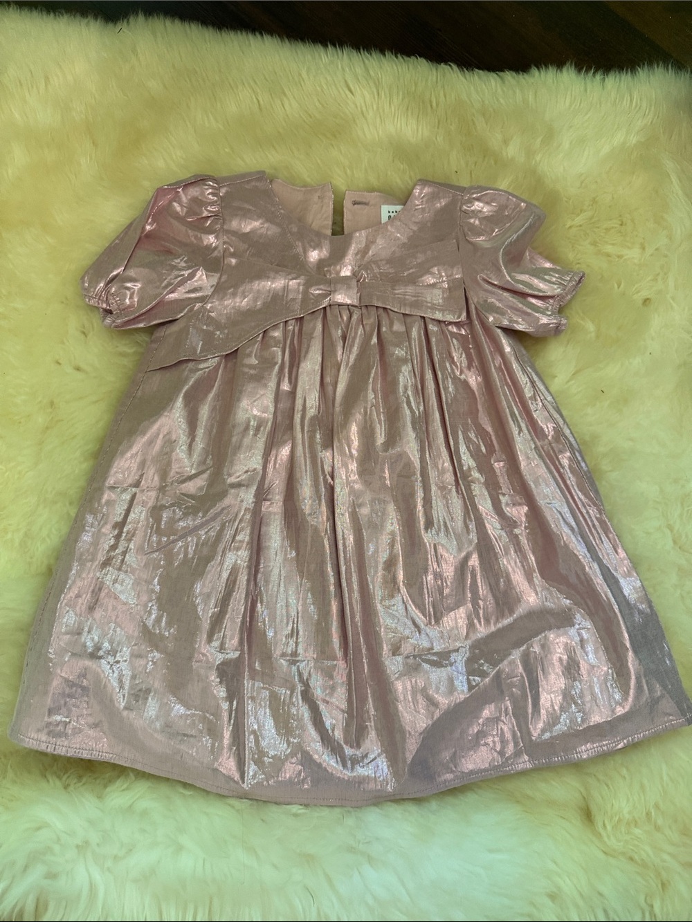 GAP Shimmery Light Pink Metallic Girls Dress